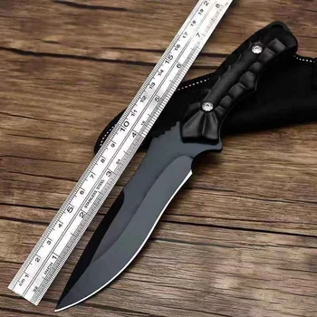 High-end poboljšani lovački spašavanja nož s izravnom žilet za kampiranje s izravnom oštricom Ogledalo jednostavan taktički nož