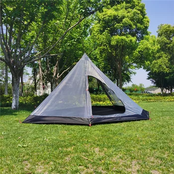 Unutarnji šator Сверхлегкой Piramidalna Šator Vanjska Ljetna nadvoji šator bez štapa Prijenosni Planinarenje Planinarenje šator za kampiranje Unutar šatora