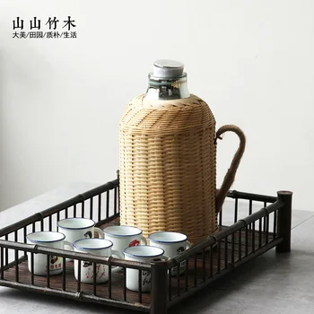 Čaj Potrošačke Ručni Rad Od Bambusa Tradicionalni Drveni Čep Za Vodu Čajna Kuhinja Ured Termos Stakleni Umetak Za Vodu