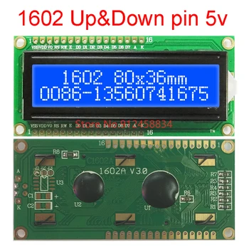 1602 16X2 RGB LCD zaslon 3,3 5 U I2C ili 4 8-bitni mcu 80x36 mm LC1621 LC1628 1602A HD44780 0
