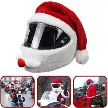 2021 Novi Božićni Šešir Djeda Mraza Poklopac moto kaciga Dekor Djeda Mraza Svečani Božićno-šešir-Topper ukras Noelle