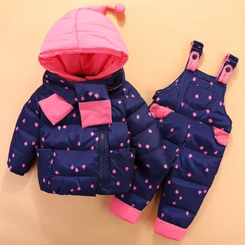 2021 Za male dječake Zimski zimski kombinezon Dječji пуховик Kombinezon Zimski kostim za djecu 1-4 godina Kaput za djevojčice Komplet odjeće za bebe Odijelo