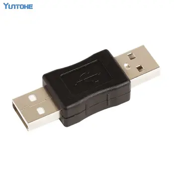 300 kom./lot Veleprodaja Crna Boja, USB 2.0 Tip Muški Čovjeku Adapter Priključak Pretvarač Spojnica