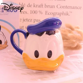 400 ml Disney Mickey Mouse, Donald Duck stakleno Keramička šalica vode šalica za kavu s mlijekom Kolekcija za kućni ured Šalice Za žene Djevojka Ljubav Par Poklona 4