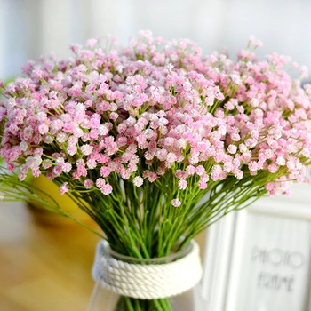 60 cm, Umjetno cvijeće s Гипсофилой, Valentinovo, Vjenčanje cvjetnih aranžmana na pozadini zid,Banket,Ukras kuće DIY