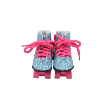 7 cm Lutkarska cipele Moderan haljinu sa šljokicama Dance suknja za 18-inčnim američkog i 43-test centimetara djeteta Rođenog Naše generacije, Ruske igračke za djevojčice DIY