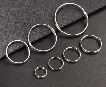 8-16 mm 100 kom. Držač za ključeve Otvoreni Prsten za skakanje Odvojeni Prstenovi Dvostruke Petlje Krug Privezak, Prsten Priključci za izradu nakita na veliko