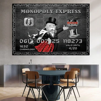 Alec Monopol Express Platnu Plakata i Grafika Vintage Slikarstvo Na Platnu, Zidu Umjetnička Slika Cuadros Ukras Kuće Bez Okvira