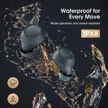 Bežične Slušalice Mpow M13 IPX8 Vodootporan Sportski Bluetooth Slušalice s Mikrofonom 28 Sati Reprodukcije Bežični i Punjači slušalice USB-C