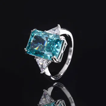 CSJ 925 Srebrni Nakit Setovi Sterling Srebro nakit izrađen od dragog kamena Topaz s Высокоуглеродистым dijamant, Brušenje za žene, poklon za vjenčanje
