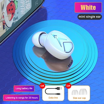 DISOUR Mini Jedno Uho Bluetooth Slušalice su Bežične BT Slušalice 5.2 Vodootporne Slušalice Gaming Slušalice Za iPhone Xiaomi Huawei