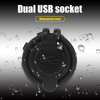 Dvostruka Utičnica za punjač USB 3.1 A Utičnica za Napajanje i žice za Auto Moto Brod RV Višenamjenski Adapter Utičnice 1