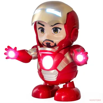 Elektronski Robot Dječji Dar Marvel Avengers Iron Man Igračke LED Svjetlo Glazba Ples Super Heroji