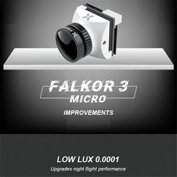 Foxeer Falkor 3 HD Kamera Mini/Mikro 1200TVL Objektiv 1,7 mm 4:3/16:9 PAL/NTSC Prebacivanja G WDR-DC5-40V FPV Foxeer RC Utrke Neradnik