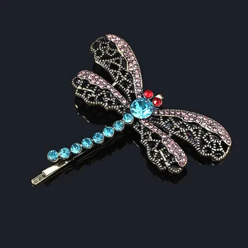 Horor film Coraline Crystal Dragonfly bobby pin Za kosu Broš Za djevojke Slatka Ljubimci Klinac Nakit darove na Noć vještica 4