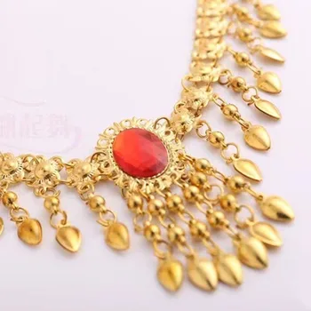 Indija lanac s četkom na glavi i ogrlica Dubai gold ogrlica show haljina ženski nakit pribor veleprodaja
