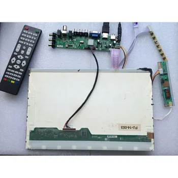 Kit za B141EW04 V3/B141EW04 V4 1 CCFL LCD zaslon Screen monitor kontroler Digitalna tv USB AV 1280X800 HDMI VGA DVB-T 30pin 0