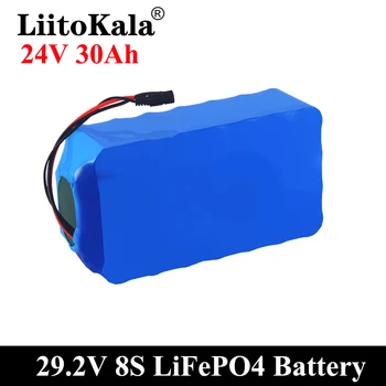 LiitoKala 24 20 A 30 A 40 A 50 A 60 A lifepo4 baterija 8 S 25,6 U duboki ciklus 1000 W skuter invalidska kolica prijenosni kapacitet svjetlosti