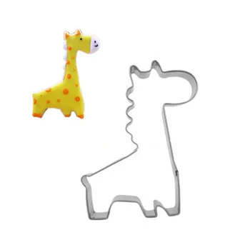Oblik Žirafa Obrazac za keks u Kalup za pečenje Помадная oblik za tortu DIY Šećer zanat 3D Kolači kalupe za kolačiće Alati za pečenje