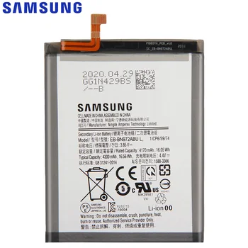 Originalna Zamjenjive Baterije, SAMSUNG EB-BN972ABU za Samsung GALAXY Note 10+ Note10Plus SM-N975F SM-N975DS 3500 mah Telefonski baterija