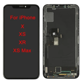 Originalni Muški LCD zaslon XSMax za Apple iPhone X XS XR XS Max Zamjena zaslona Objektiva Pantalla s odličnim 3D Touch Дигитайзером