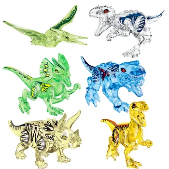 Prikupiti Igračke Cigle Svijet Dinosaura Gradivni blokovi Dječje Igračke Dinosaura Птерозавры Triceratops Figurice Model Igračke za djecu Poklon 2