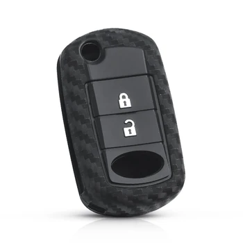 Privjesci za ključeve KEYYOU Silikonska Torbica za ključeve od automobila 3 Gumb za Land Rover Range Rover Sport LR3 Discovery Auto privjesak sa zaštitom od karbonskih Vlakana 0