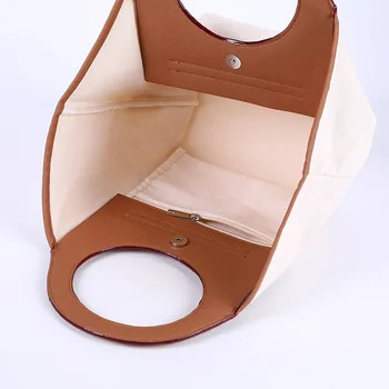 Prstenasta torba ženska torba-тоут 2021 nova torba-ljuska s magnetskom kopčom velikog kapaciteta холщовая torba-тоут od umjetne kože modna ženska torba 0