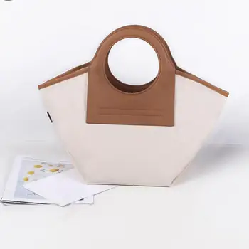 Prstenasta torba ženska torba-тоут 2021 nova torba-ljuska s magnetskom kopčom velikog kapaciteta холщовая torba-тоут od umjetne kože modna ženska torba 4