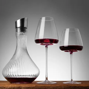 Ultra-tanki 650 ML/550 ml Kristalna Čaša za Vina Burgundije Ručne izrade Čaše za Crveno Vino Potrošačke Čašu S Velikim Trbuhom Degustacija Čašu Za Vino 1