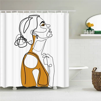Vodootporne zavjese za tuširanje s 3d ispis Seksi žena Sjene zavjese za kupaonicu od poliesterske tkanine za dom sa 12 kuke Zavjesa za kadu
