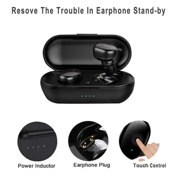 Y30 2 kom. Možete spojiti dva telefona na Bežične Slušalice Punjive TWS osjetljiv na Dodir za upravljanje Mini Bluetooth 5.0 Stereo Slušalice za sport