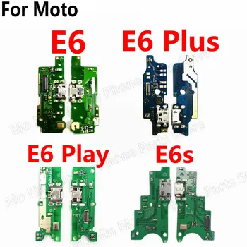 Za Motorola Moto E6 Plus E6s E6 Play za Punjenje USB Port Naknada Za Punjenje Tiskana pločica Docking konektor, Dvodijelna Ploča Fleksibilne Rezervni Dijelovi